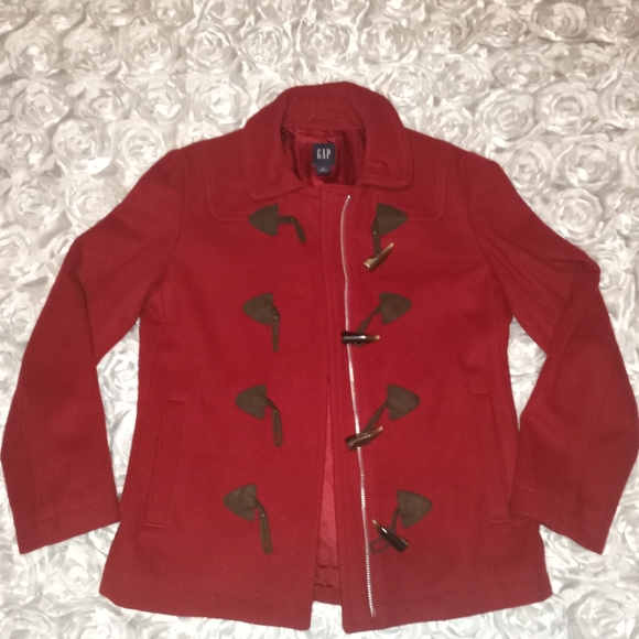 Gap red peacoat - Picture 5 of 6